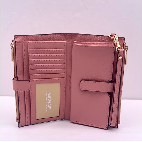 Michael Kors DoubleZip Wallet Wristlet Phone
Case Primrose - Picture 4 of 13